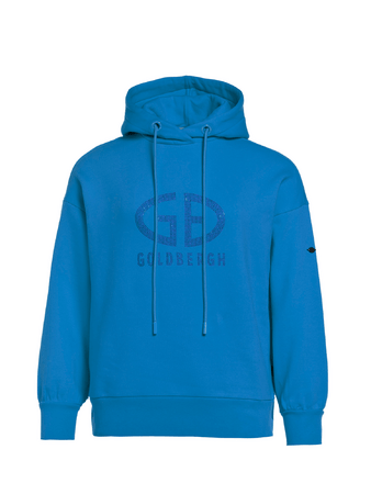 Mikina Goldbergh Sparkling Hooded Sweater Electric Blue