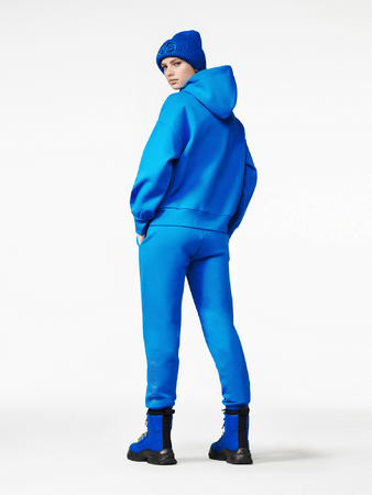 Mikina Goldbergh Sparkling Hooded Sweater Electric Blue