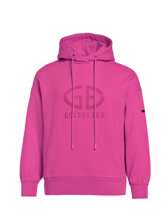 Mikina Goldbergh Sparkling Hooded Sweater Passion Pink
