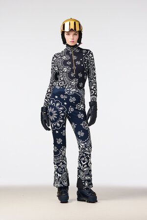 Mikina Goldbergh Toriko Ski Pully Bandana Paisley Blue