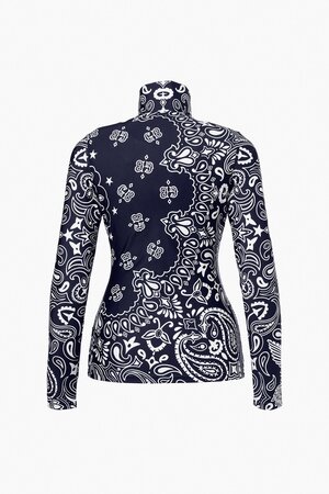Mikina Goldbergh Toriko Ski Pully Bandana Paisley Blue
