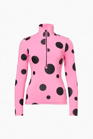 Mikina Goldbergh Yoto Ski Pully Dots Pink Cosmos