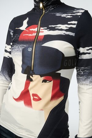 Mikina Goldbergh Yuki Ski Pully Denim Dojo Mads Berg