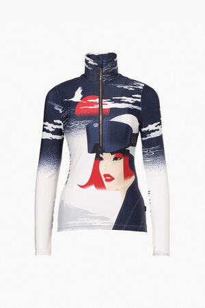 Mikina Goldbergh Yuki Ski Pully Denim Dojo Mads Berg