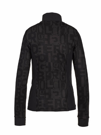 Mikina Goldbergh Word Cardigan Graphic Black