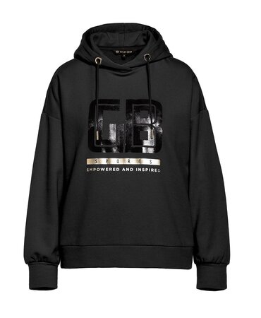Mikina Goldbergh Fiza Longsleeve Hooded Top Black