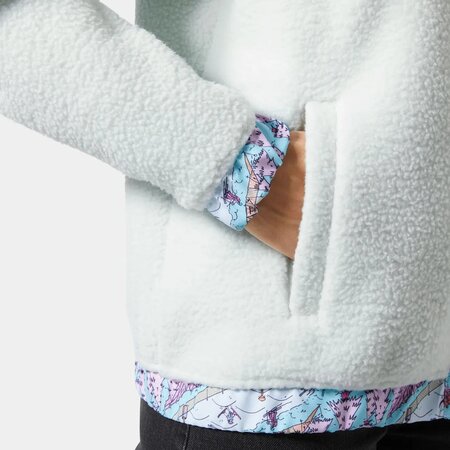 Mikina Helly Hansen W Imperial Pile Snap Seafoam Oslo Aop