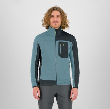 Mikina Karpos Cherz Fleece Smoke Blue/Woodl.Gray