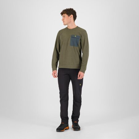 Mikina Karpos Mesdi' Crewneck Fleece Deep Depths/Woodl.Gray