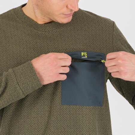 Mikina Karpos Mesdi' Crewneck Fleece Deep Depths/Woodl.Gray