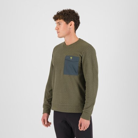 Mikina Karpos Mesdi' Crewneck Fleece Deep Depths/Woodl.Gray