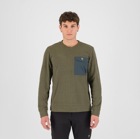 Mikina Karpos Mesdi' Crewneck Fleece Deep Depths/Woodl.Gray