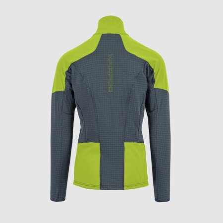 Pánska mikina Karpos Puez Fleece Dark Slate/Lime Green