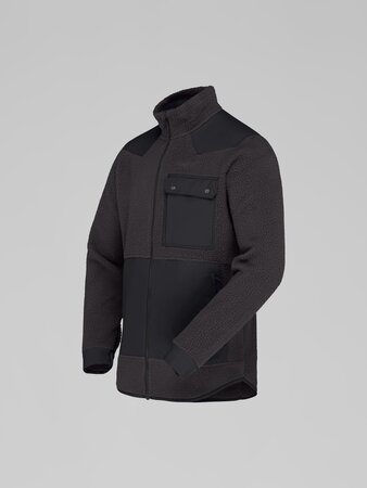 Mikina Norrona tamok warm³ Jacket Phantom/Caviar Black