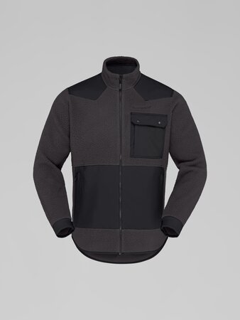Mikina Norrona tamok warm³ Jacket Phantom/Caviar Black