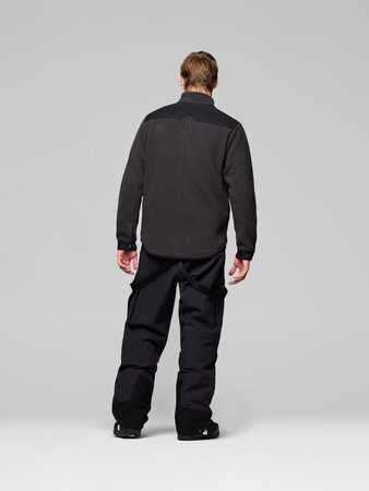 Mikina Norrona tamok warm³ Jacket Phantom/Caviar Black