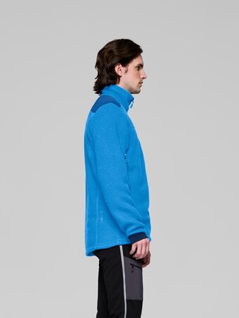 Mikina Norrona trollveggen warm³ Jacket Brilliant Blue/Dark Blue