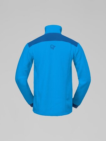 Mikina Norrona trollveggen warm³ Jacket Brilliant Blue/Dark Blue
