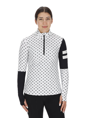 Mikina One more Turtleneck With Halfzip LogoB./Black/White