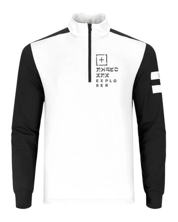 Mikina One more Microfleece T-Neckhalf Zip - Explorer White/Black/Black 