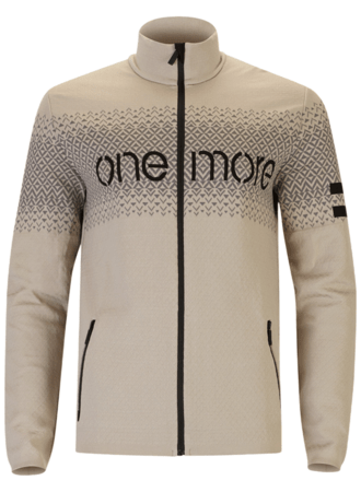 Mikina One More Sweater Full Zip Sandalo/Black
