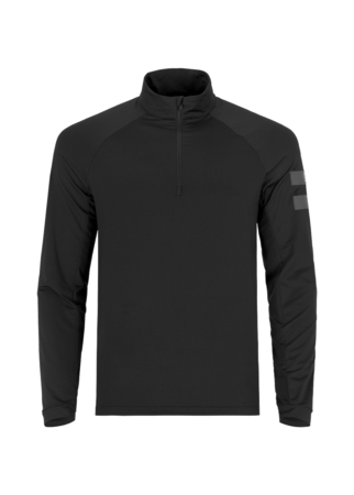 Mikina One more Turtleneck with half zip Black/Black/Silver