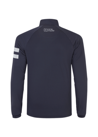 Mikina One more Turtleneck with half zip Marinaio/Marinaio/Silver