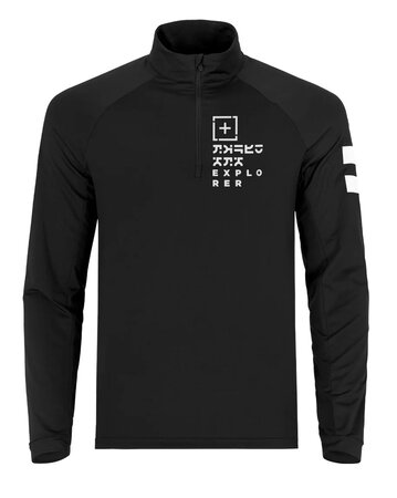 Mikina One more Turtleneck With Half Zip Explorer Black/Black/White Mikina One more Turtleneck With Half Zip Explorer Black/Black/White