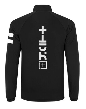 Mikina One more Turtleneck With Half Zip Explorer Black/Black/White Mikina One more Turtleneck With Half Zip Explorer Black/Black/White