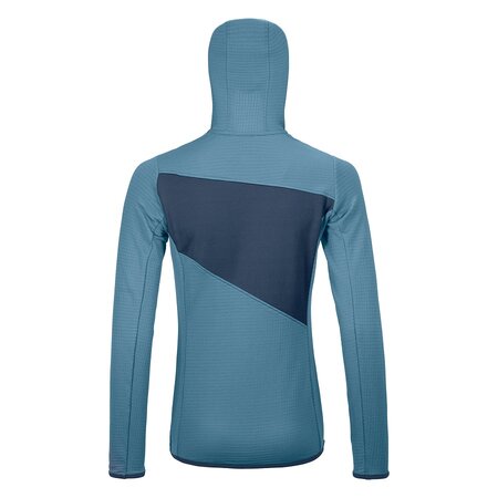 Mikina Ortovox W's Fleece Grid Hoody Light Blue