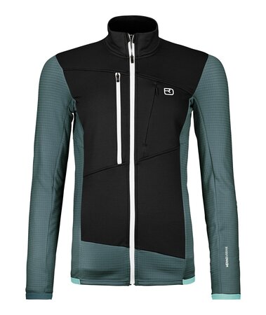 Mikina Ortovox Fleece Grid Jacket W Dark Arctic Grey