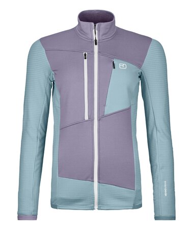 Mikina Ortovox Fleece Grid Jacket W Glacier Grey