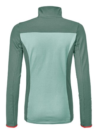 Mikina Ortovox Fleece Light Zip Neck W Arctic Grey