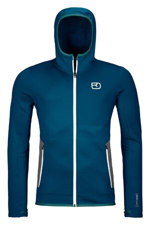 Pánska Mikina Ortovox Fleece Hoody Petrol Blue