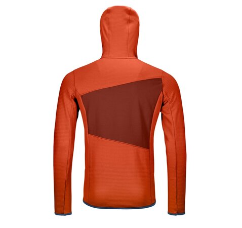 Pánska Mikina Ortovox Fleece Grid Hoody Desert Orange