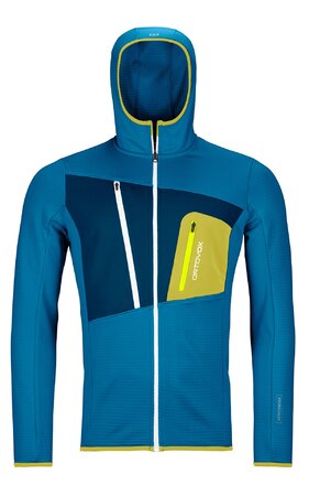 Pánska mikina Ortovox Fleece Grid Hoody Heritage Blue