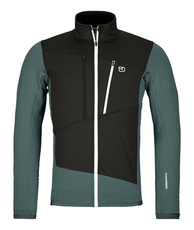 Pánska mikina Ortovox Fleece Grid Jacket Dark Arctic Grey
