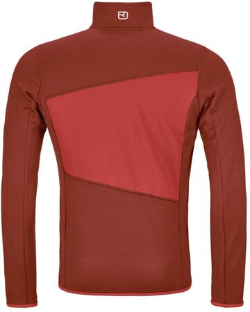 Pánska mikina Ortovox Fleece Grid Jacket M Clay Orange