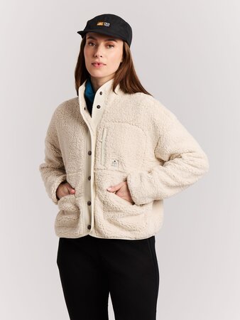 Mikina Protest PRTLux Fullzip Kit Offwhite
