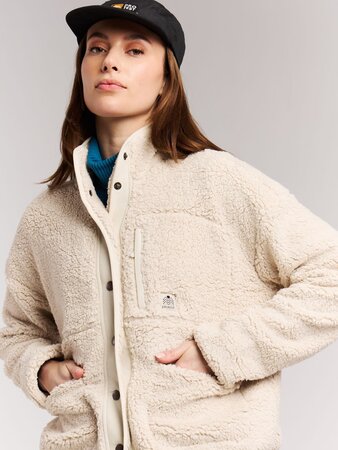Mikina Protest PRTLux Fullzip Kit Offwhite