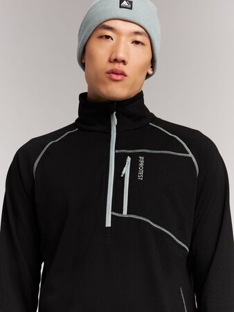 Mikina Protest PRTRekody 1/4 Zip True Black