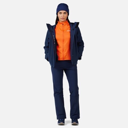 Mikina Rossignol W Blackside Mix FZ Fleece Orange Flame