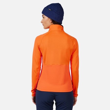 Mikina Rossignol W Blackside Mix FZ Fleece Orange Flame