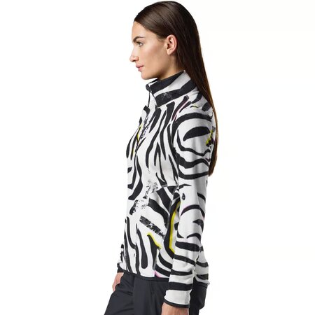 Mikina Rossignol W Quarter Zip Polar Fleece Savage Black