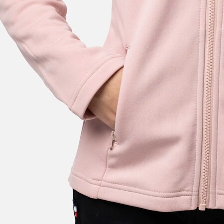 Detská mikina Rossignol Girls' Full Zip Clim Layer Powder Pink