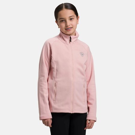 Detská mikina Rossignol Girls' Full Zip Clim Layer Powder Pink