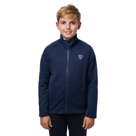 Detská mikina Rossignol Boys' Full-Zip Clim Fleece Jacket Dark Navy