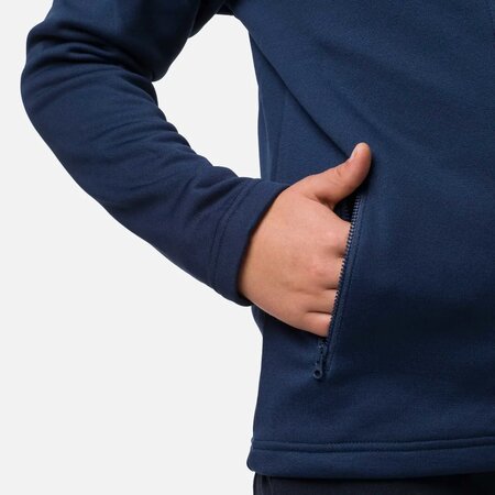 Detská mikina Rossignol Boys' Full-Zip Clim Fleece Jacket Dark Navy