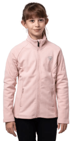 Detská mikina Rossignol Girls' Full Zip Clim Layer Powder Pink