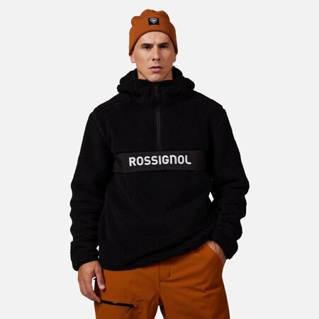 Mikina Rossignol Alltrack Anorak Fleece Black